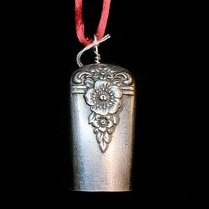 Vintage WM Rogers Knife Bell Charm Silver Plate